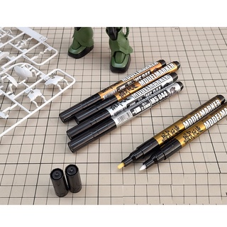 Bút sơn mô hình MS044 Electroplating Gold Silver Copper Model Marker Metallic Color Model Pen Kim loại Moshi