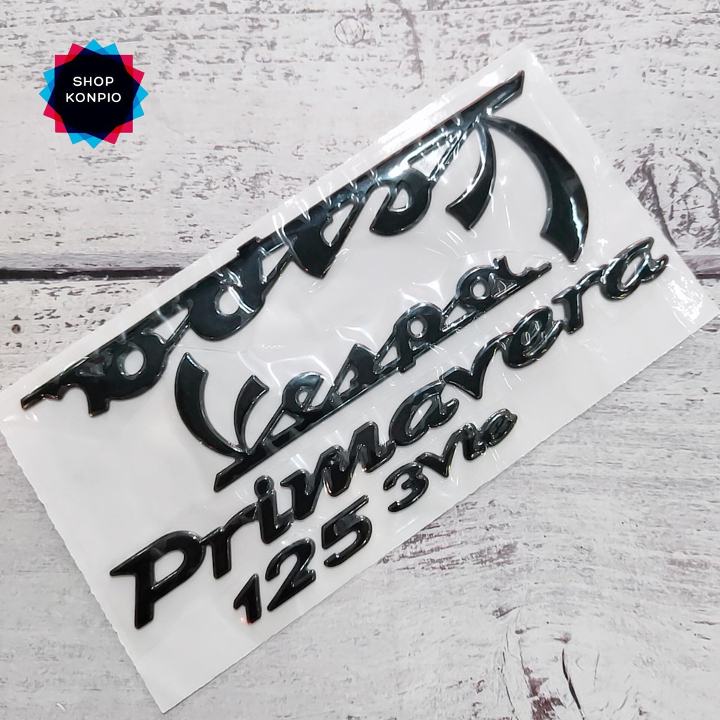 Bộ Tem Vespa Primavera 125 3v ie Dập Nổi Chống Thấm Nước