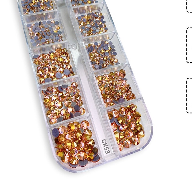 Khay Đá Nail Chân Keo Khay Mix Size Trang Trí Móng ANGELICA CK53