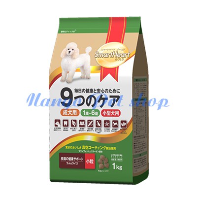 Thức Ăn Hạt Khô Smartheart Gold Small 1kg Cho Chó Nhỏ Trưởng Thành