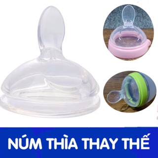 Núm thìa ăn bột, cháo thay thế núm ti bình cổ siêu rộng