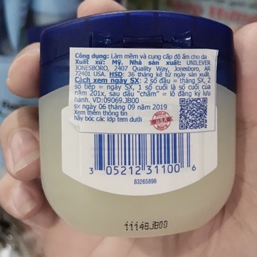 ⛔️ SÁP DƯỠNG ẨM VÁELINE MỸ VỀ HŨ TO 49g