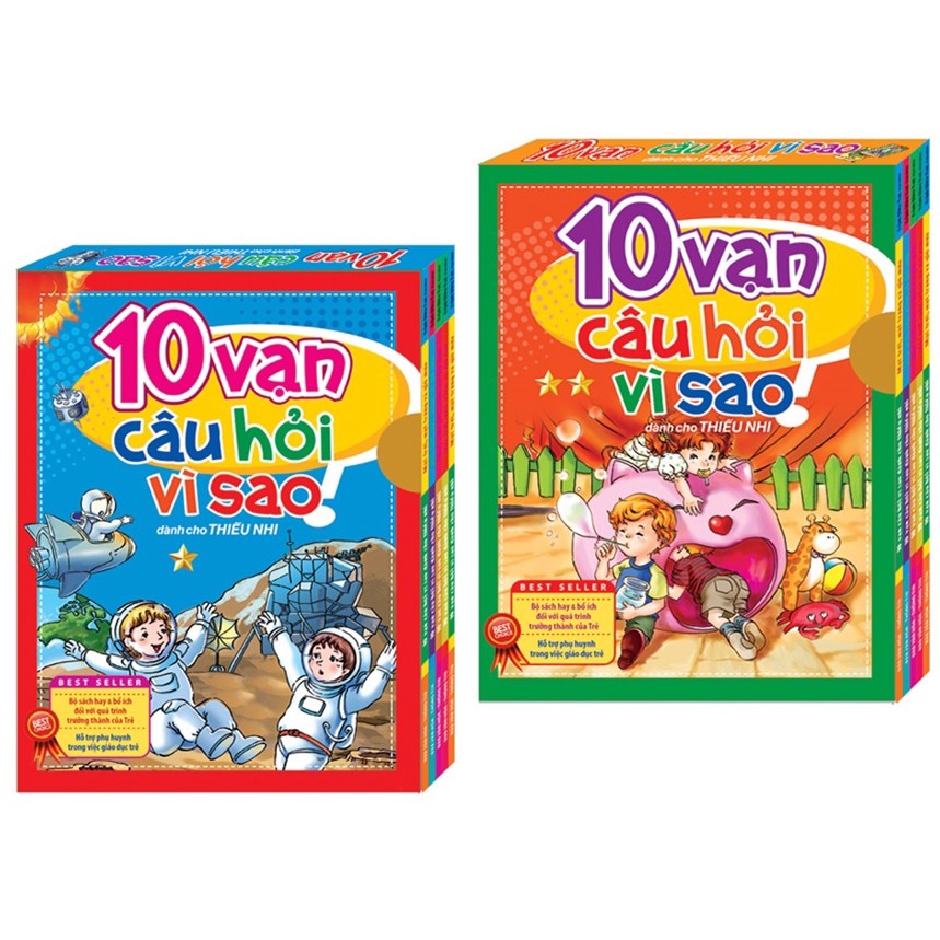 Sách: Hộp 10 Vạn Câu Hỏi Vì Sao Tập 1 + Tâp 2 (Phân Loại Tùy Chọn)