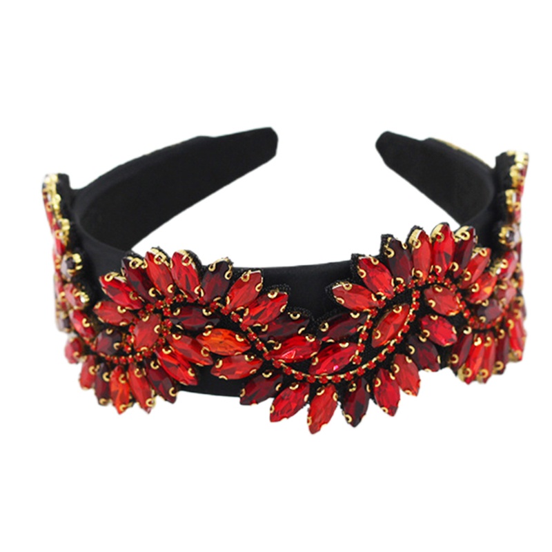 Băng Đô Đính Đá Pha Lê Nhiều Màu Hình Chữ S Phong Cách Baroque Phương Tây Sang Trọng Dành Cho Nữ