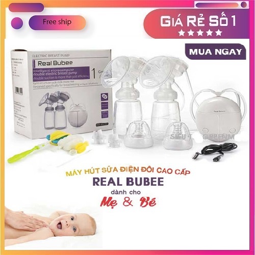 🤱👼FREE SHIP - SẢN PHẨM CHÍNH HÃNG - TẶNG 5 TÚI TRỮ SỮA🤱👼 Máy Hút Sữa REAL BUBEE , ÊM NHẸ KHÔNG GÂY ĐAU