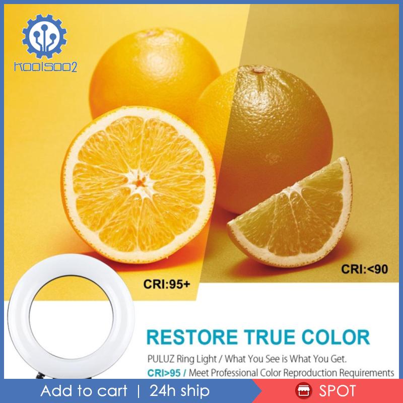 [Koolsoo2] Vòng Đèn LED Tròn Hỗ Trợ Chụp Ảnh / Quay Video / Chụp Ảnh Cho Laptop