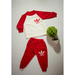 Bộ nỉ da cá adidas cao cổ cho bé