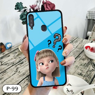 Ốp lưng kính 3D Samsung A20s- hình cute