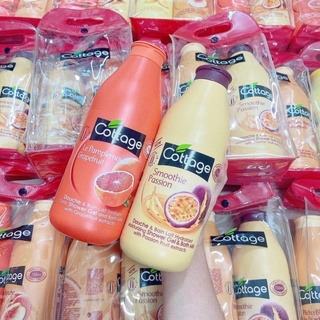 Set 2 chai sữa tắm cottage pháp 750ml