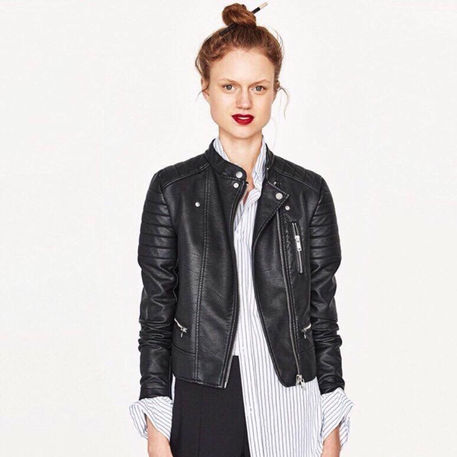Tin hot ạ !!! ✔️✔️✔️E về Áo da Zara dư xịn đét đè đẹt ạ Toàn bộ, khuy, cúc, khóa, phụ kiện đều của hãng cấp ạ
