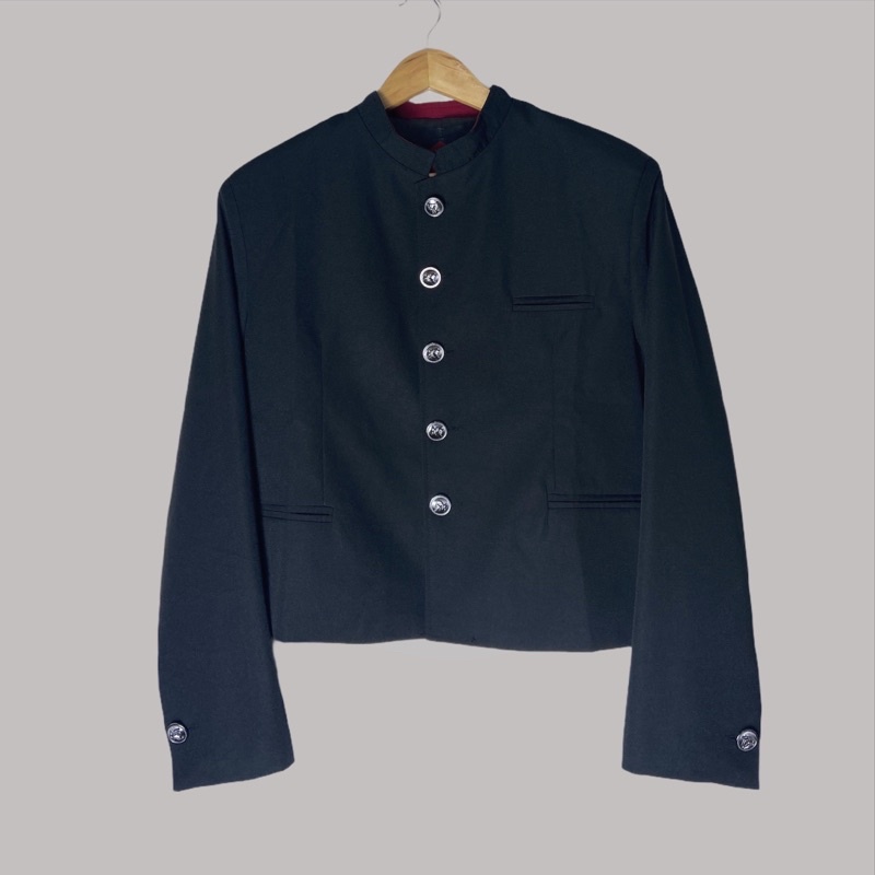 Áo khoác Nhật Bản crop gakuran high and low