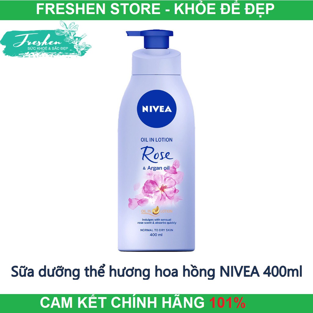 ✅ (CHÍNH HÃNG) Sữa dưỡng thể hương hoa hồng NIVEA