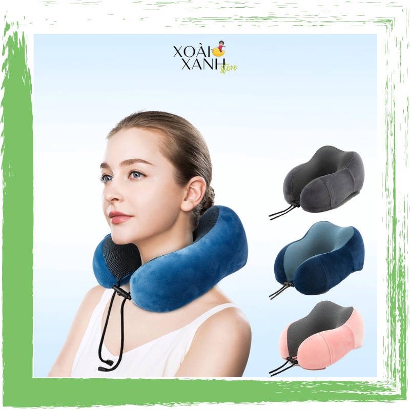 Gối Kê Cổ Chữ U Cao Su Non, Gối Memory Foam Du Lịch, Văn Phòng, Ghế Gaming, Ô Tô, Đi Máy Bay Cao Cấp GCU22