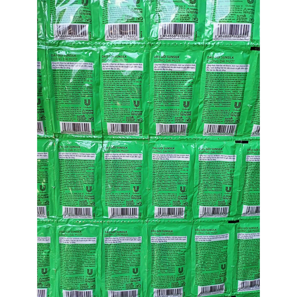 Dây 12 gói Dầu gội Sunsilk dưỡng dài mượt 6g | BigBuy360 - bigbuy360.vn