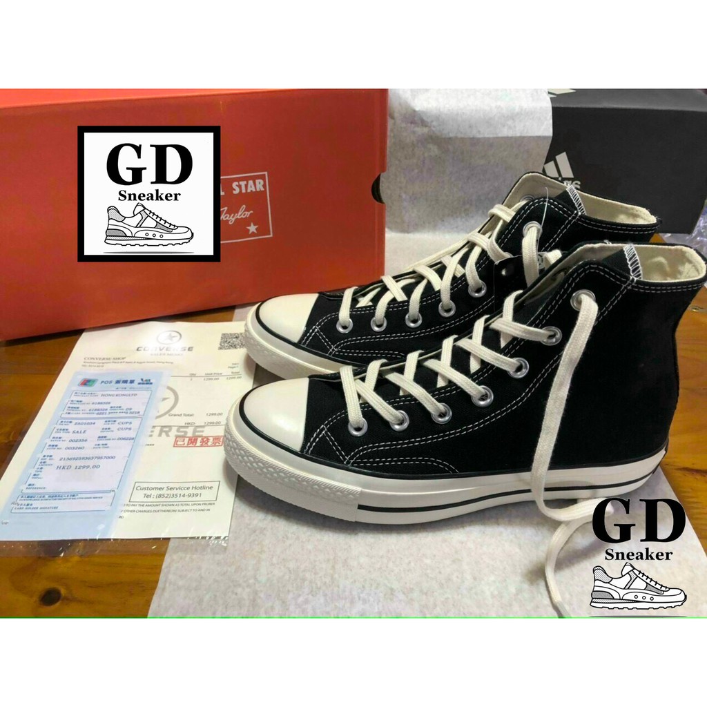 Giày CV 1970s cao cổ , giày Cv Chuck Taylor All Star 1970s Black/ White   [full box bill] tặng túi CV