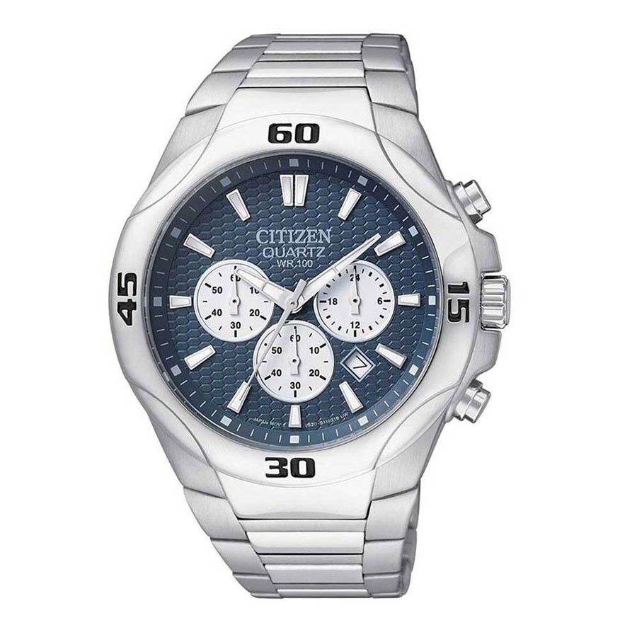 Đồng Hồ Nam Citizen Dây Thép Không Gỉ AN8020-51L - Mặt Xanh