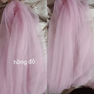 Vải voan lưới dập ly