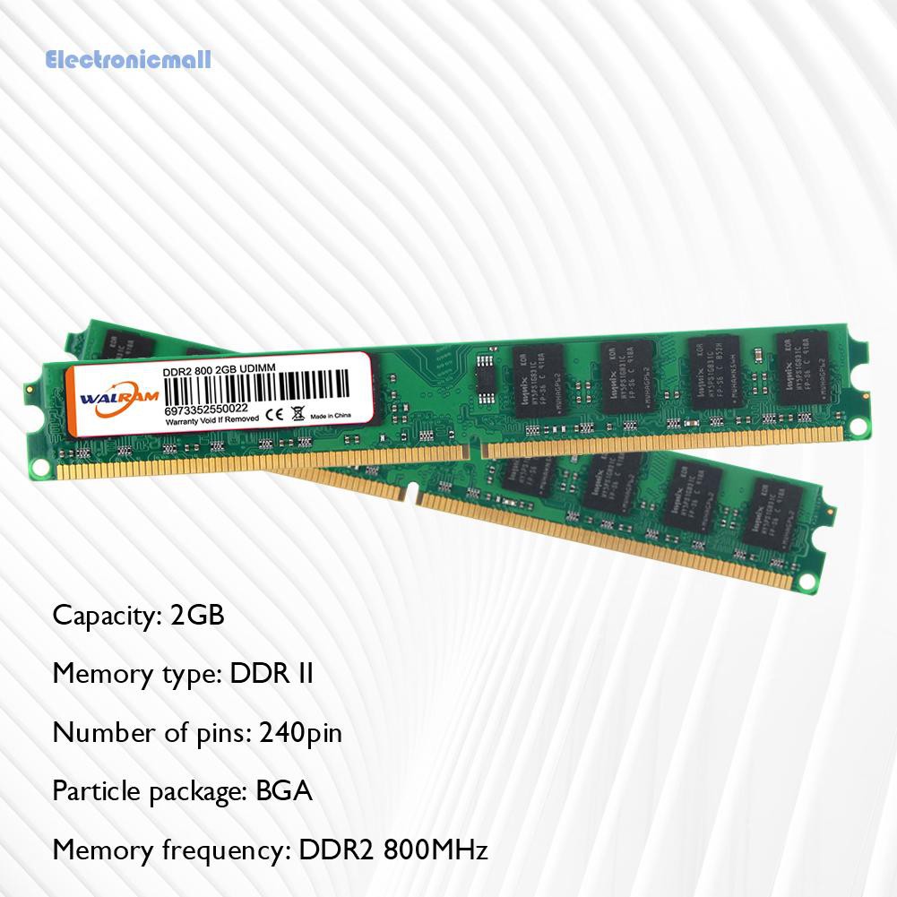 Mô Đun Bộ Nhớ Điện Tử 2gb Ddr2 800mhz 240 Pin Cho Máy Tính | BigBuy360 - bigbuy360.vn