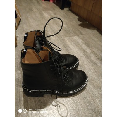 Order 12-15 ngày HÀNG LOẠI 1 - BOOTS - BỐT DA CAO CỔ BUỘC DÂY ĐẾ BẰNG RĂNG CƯA | BigBuy360 - bigbuy360.vn