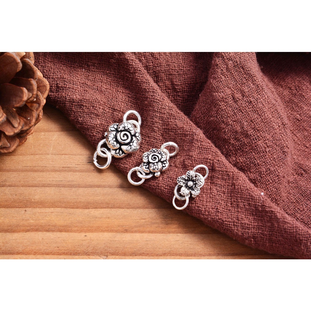 █diy゜ S925 Bạc●Khóa Nối Hình Số 8 Bằng Bạc S925 Dùng Làm Trang Sức