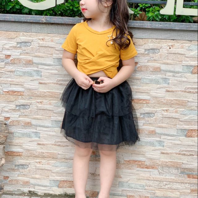 Sét váy croptop