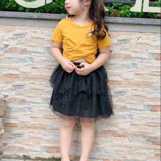 Sét váy croptop