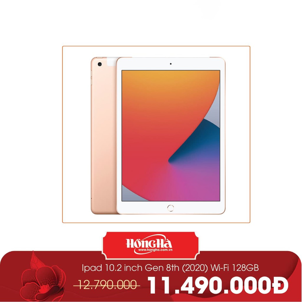 Máy tính bảng Ipad 10.2 inch Gen 8th (2020) Wi-Fi 128GB_MYLF2ZA/A (màu vàng)