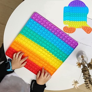 Multi-style stress-relief silicone bubble toy 30cm