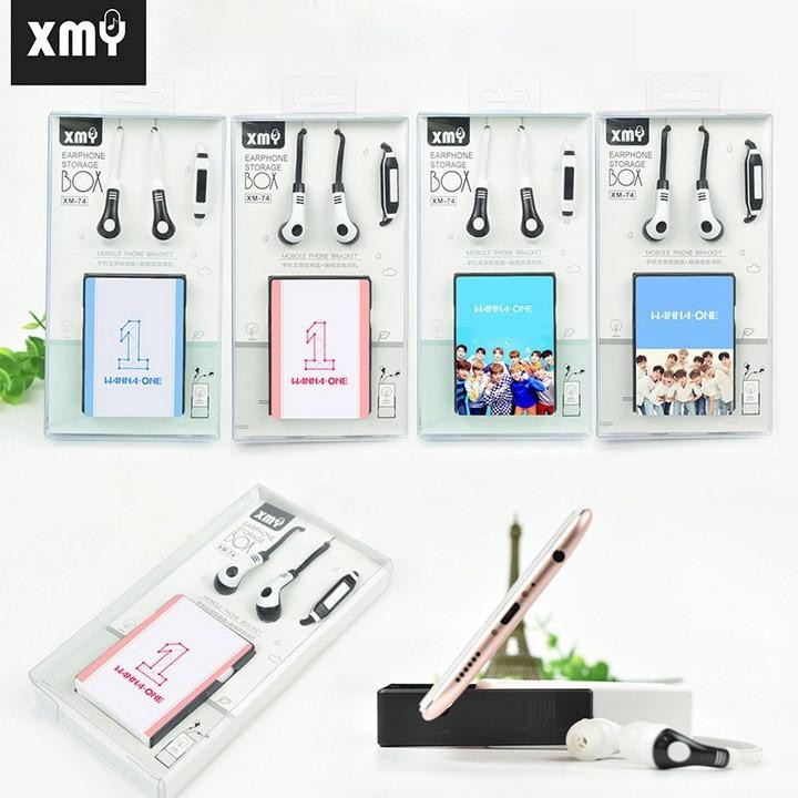 Tai nghe BTS mẫu kẹp tai tròn tiện lợi, thiết kế thông minh cắm dây có mic