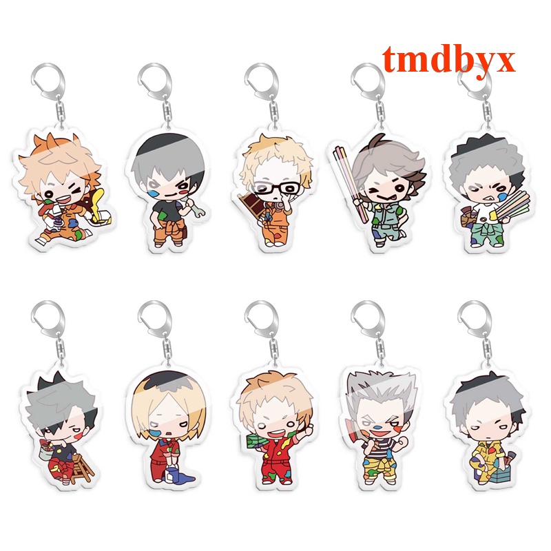 Tmdbyx Pop Anime Haikyuu!! Móc Khóa Hình Nhân Vật Hinata Shoyo Kageyama Tobio