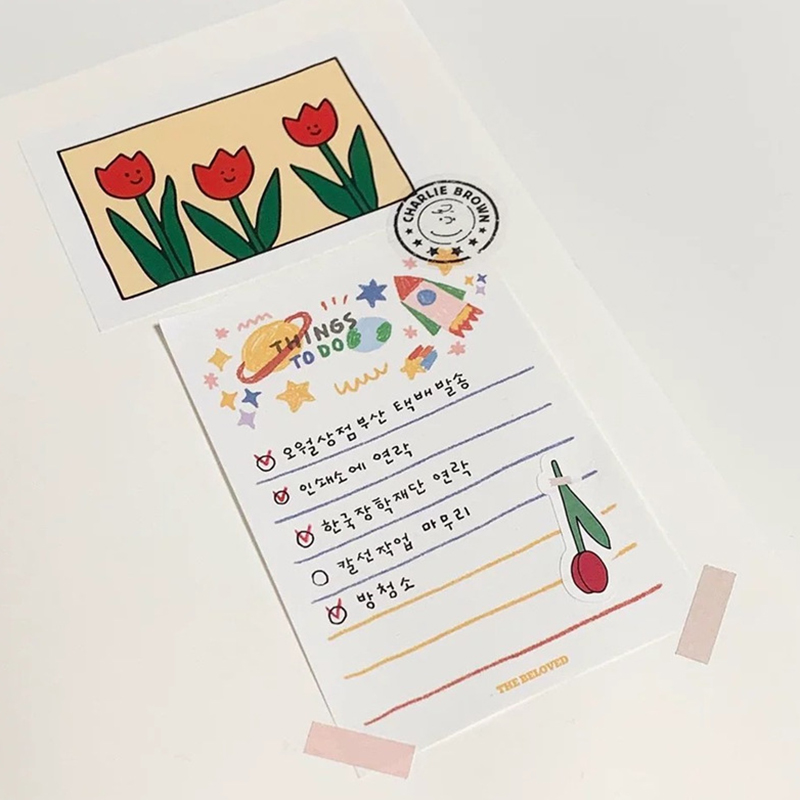Miếng Dán Hình Hoa Tulip Dễ Thương Dùng Để Trang Trí