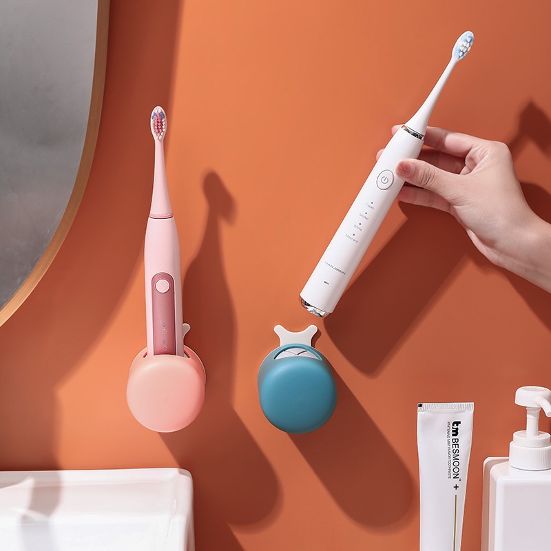 Giá Đỡ Bàn Chải Đánh Răng Điện Gắn Tường Không Cần Đục Lỗ Thoát Nước Tiện Dụng