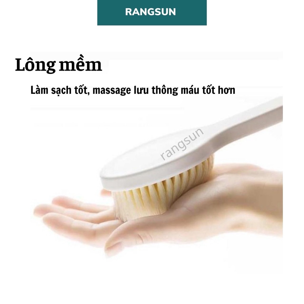 [ CÓ HỘP] Cọ lưng tắm cầm tay Muji , cọ tắm tẩy da chết , cọ massage RANGSUN