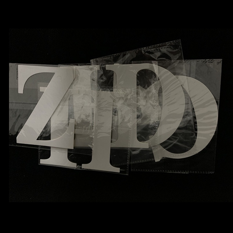 Miếng Dán Trang Trí Hộp Bong Bóng Trong Suốt Chữ Cái Từ A-Z