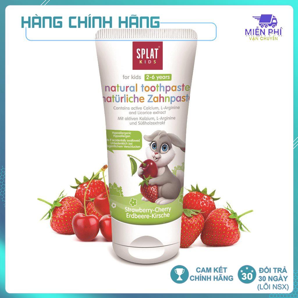 [FreeShip] Kem Đánh Răng Trẻ Em 2-6 Tuổi Hương Dâu Rừng - Anh Đào Wild Strawberry - Cherry 55ml