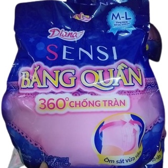 Tã người lớn Diana Sensi Size M-L - tả quần người lớn ban đêm - băng vệ sinh chống tràn 360 độ