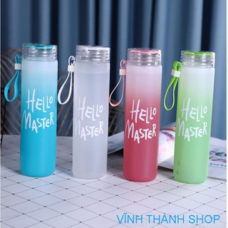 Bình Nước Thủy Tinh Hello Master 420ml
