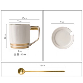 cốc sứ pha trà , cà phê viền vàng