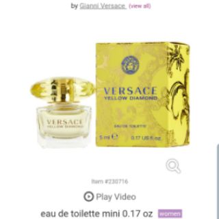 Nước hoa nữ Versace Yellow Diamond Eau De Toilette 5ml