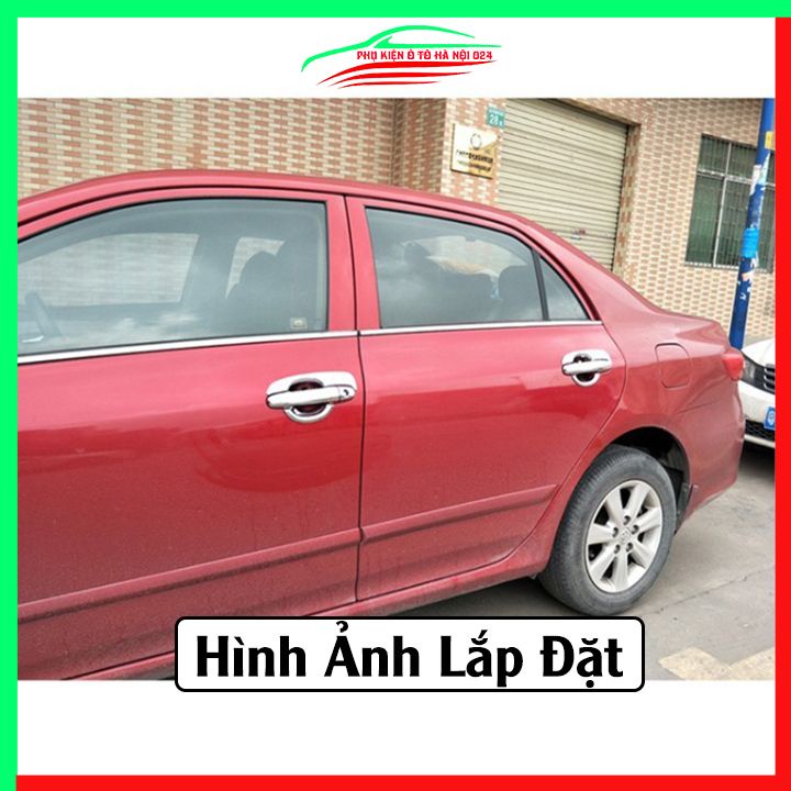 Ốp tay hõm mạ crom Altis 2008- 2013 sáng bóng chống trầy bảo vệ cửa xe ô tô