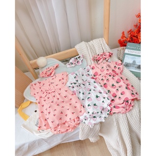 Xả Set 3 chi tiết bánh bèo cho bé gái