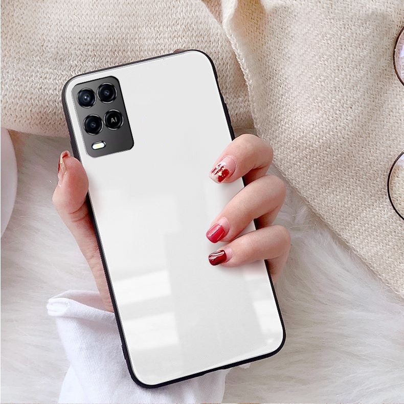 Ốp Lưng OPPO A54, A55 Mặt kính gương sáng bóng cao cấp