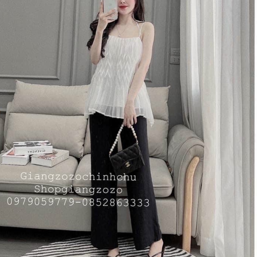 Quần ống rộng nữ dài chất đũi mềm mát nhẹ nhàng nhiều màu mặc đi chơi đi biển đều xinh - Ruby design