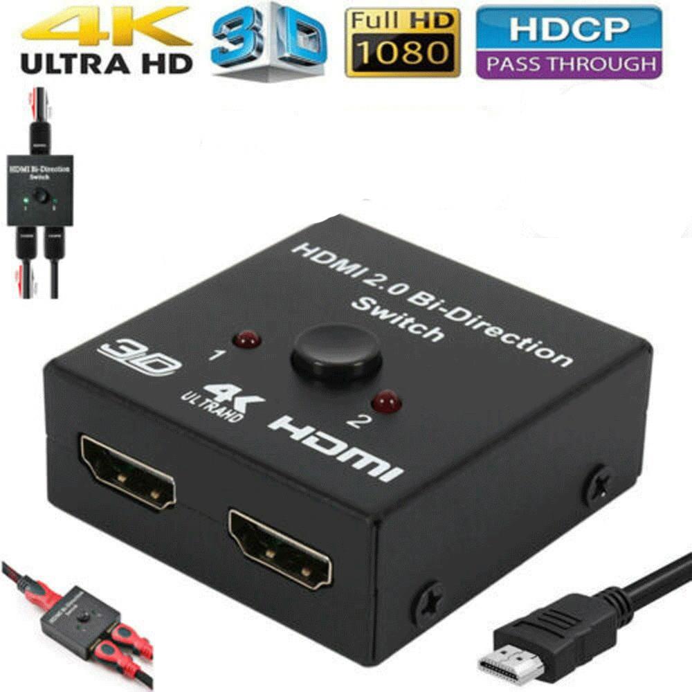 AMORUS Thiết Bị Kết Nối HDMI Chuyển Đổi Hai Chiều 2 Đầu Vào 1 Đầu Ra