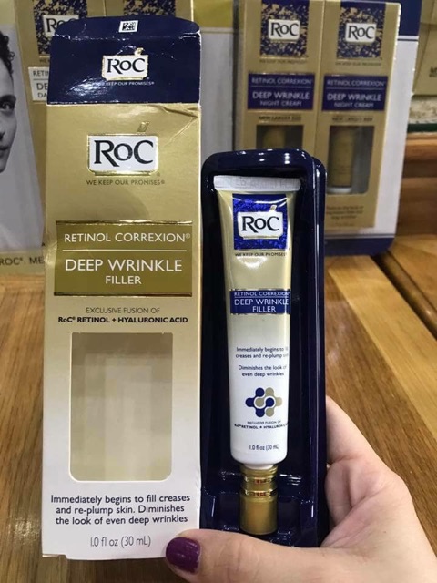 Hàng Pháp] Kem Dưỡng Chống Nhăn Roc Retinol Correxion Deep Wrinkle Filler (30ml) | BigBuy360 - bigbuy360.vn