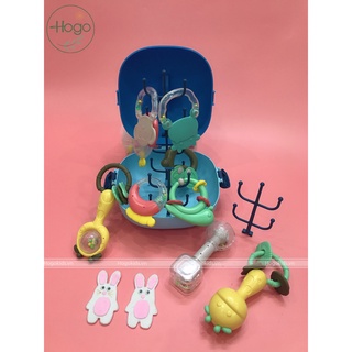 Xúc xắc gặm nướu cho bé làm từ nhựa ABS và silicon cao cấp nhiều màu sắc kích thích mắt