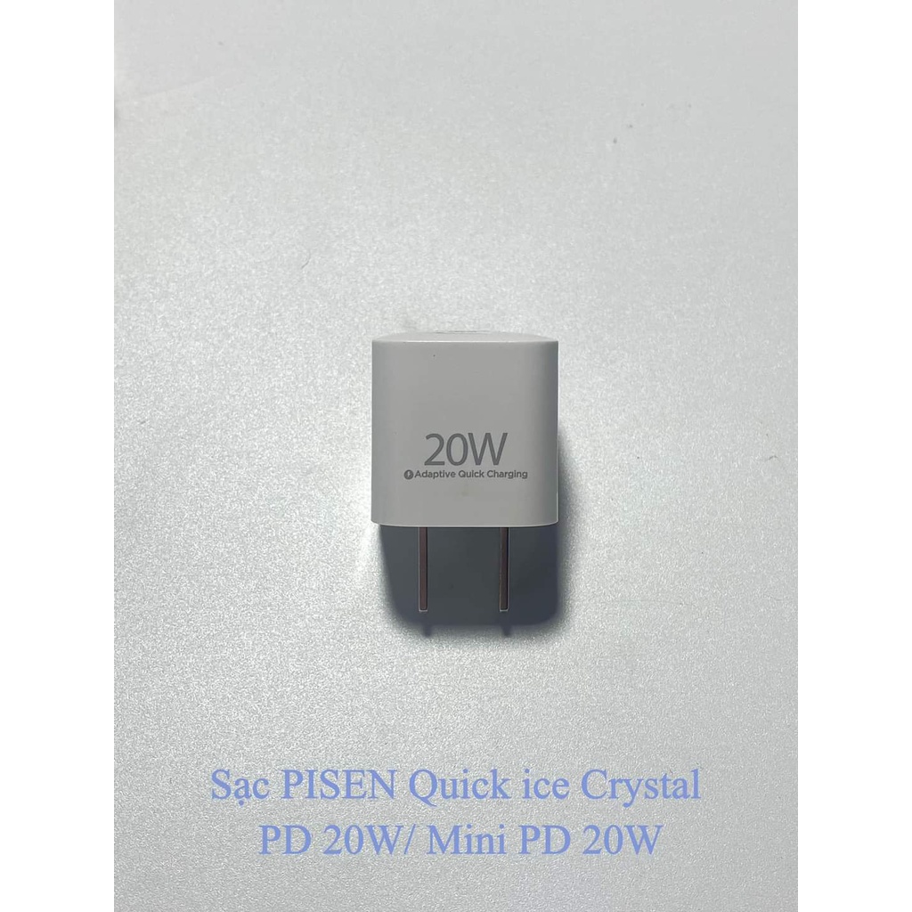 Củ Sạc Nhanh Pisen Quick Teeny 20W PD - Hàng Chính Hãng