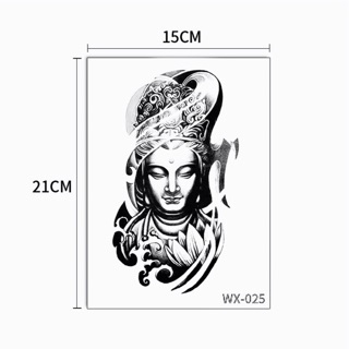 Hình xăm dán bắp kích thước 15x21cm