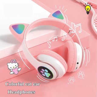 [DEAL HOT] TAI NGHE STREAM MÈO SIÊU DỄ THƯƠNG - Tai Nghe Chụp Tai Stn-28 Bluetooth 5.0 Âm Thanh Hifi Hỗ Trợ Thẻ Nhớ 3.5m