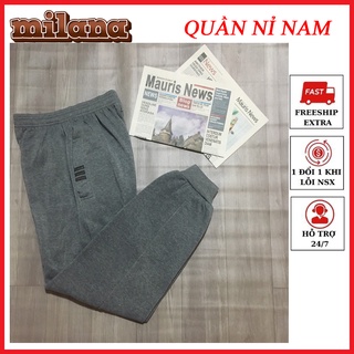 MILANA - Quần nỉ nam nữ lót bông - quần jorger đẹp bo gấu dễ mặc phù hợp với mọi lứa tuổi